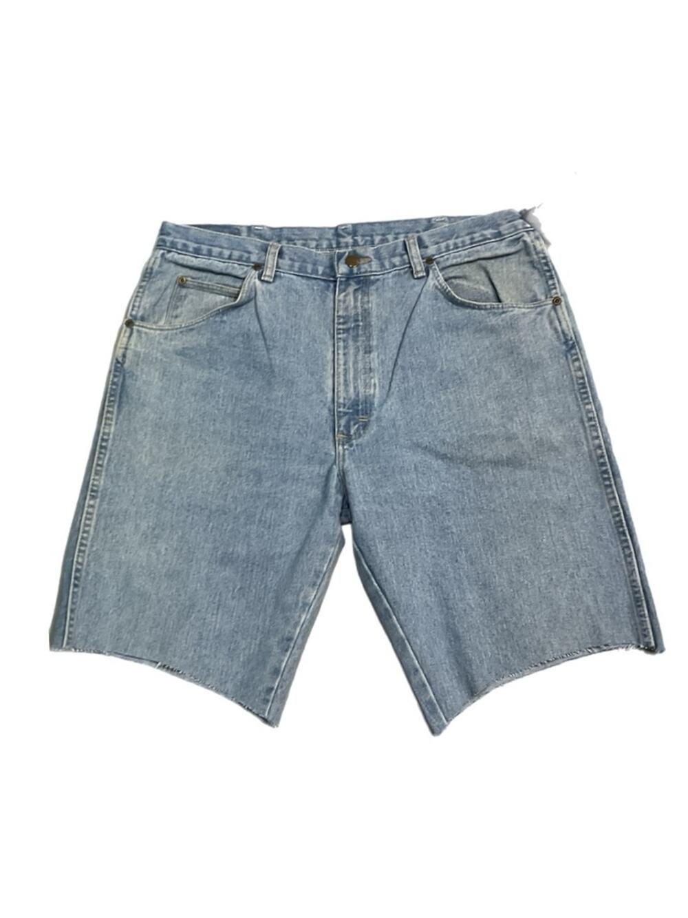 Wrangler Style Hand Cut Baggy Denim Shorts